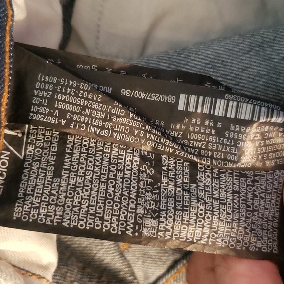 ZARA WOMAN THE REAL STRAIGHT HIGH RISE JEAN - Picture 11 of 12